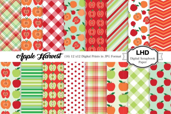 Apple Harvest Digital Paper Patterns: A Versatile Resource for Creative and Productive Workflows