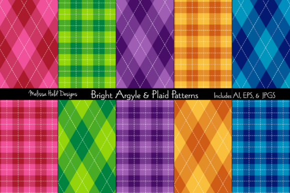 Argyle and Plaid Digital Patterns: A Creative Resource for Design Enthusiasts