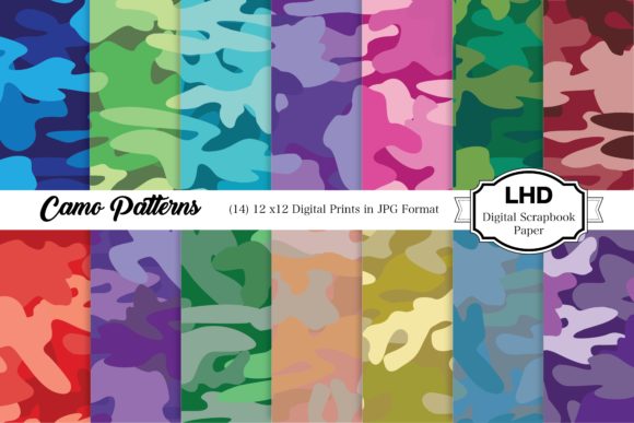 Camo Patterns - Digital Paper Pack