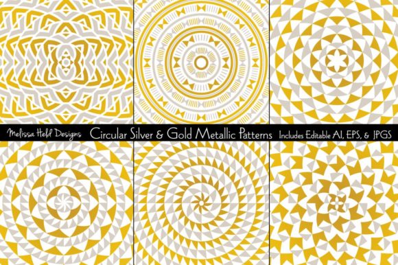 Circular Metallic Patterns