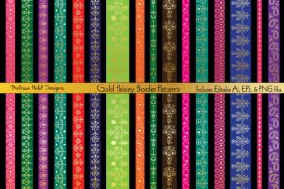 Gold Paisley Border Patterns