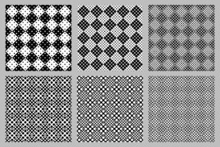Seamless Black and White Dot Patterns