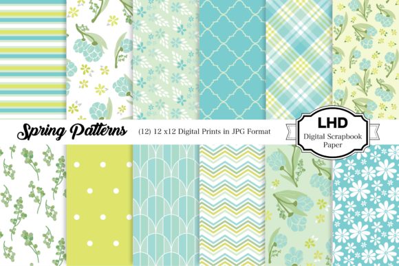 Spring Patterns: Enhancing Creativity with Digital Paper Designs