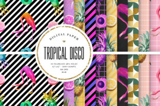Tropical Disco Seamless Patterns: A Creative Resource for Designers and Artists